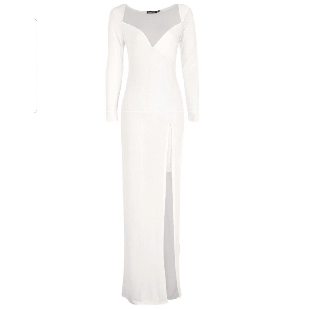White flowy dress